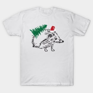 Santa Hedgehog T-Shirt